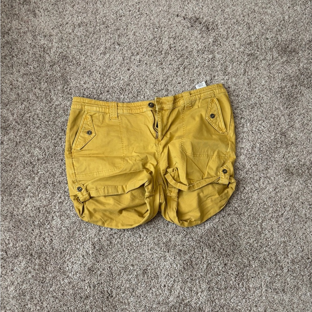 torrid Mustard Yellow Cargo Shorts